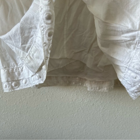 J. Crew Women’s Midi Dress Sz 0 Cotton Ivory Button Back Cottage core Western - Picture 5 of 13